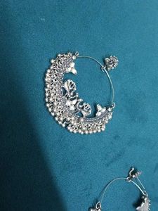 Silver Jhumka Earrings