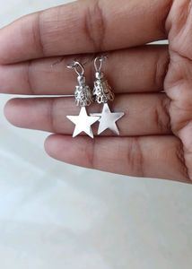 Beautiful silver colored earring