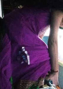 Purple Gown with Silver Detail