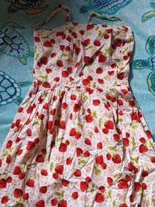 Strawberry Print Sundress
