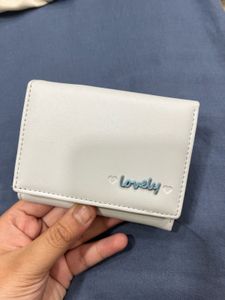Pastel blue miniso wallet