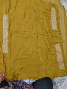 Italian Fabric With Blouse Saree Beautiful Border