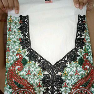 Unstitched Suit Piece Black And White