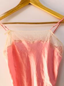 Pink Lace Cami Slip Dress