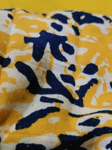 Yellow Printed Kurti