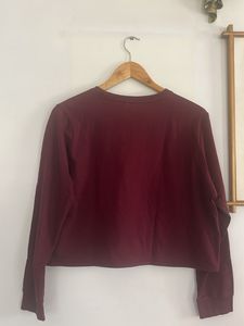 Maroon Graphic Sweatshirt
