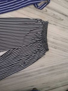 Two Striped Flared Pants