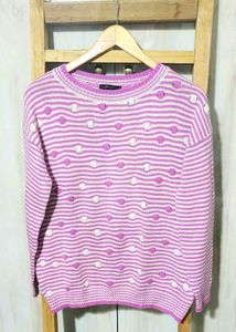 Magenta Colour Pullover Size-40