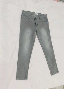 Gray Denim Jeans