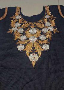 Embroidered ethnic gowns set of 2