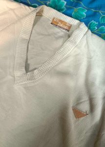 old money Beige Knit Sweater Vest