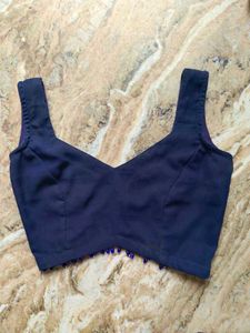 Elegant Navy Blue Saree