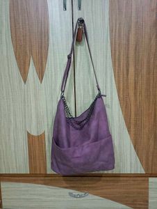 Imported Purple Hobo Bag