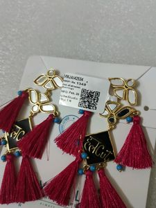 Voylla Long Tassel Earrings Truck Art Halcut