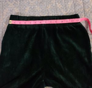 Dark Green Velvet Waist 26-38