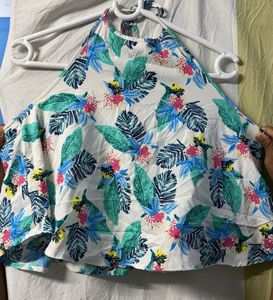 Floral Halter Top + skirt