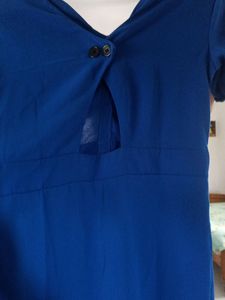 Brand  New Royal Blue Dress Wit Beautiful Back