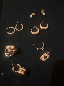 Gold Earring Bundle Set Of 6