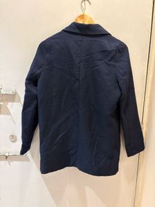 Navy Double-Breasted Coat