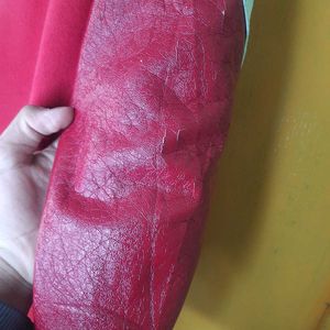 RED JACKET ❤️🔥WITH LEATHER SLEEVES