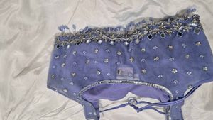 Purple And White Lahenga