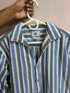 DEFENDER Striped half sleeve Shirt
