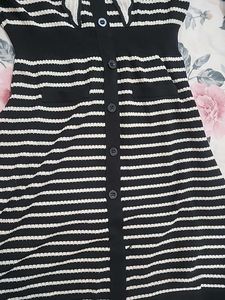 Striped Knit Sweater Dress