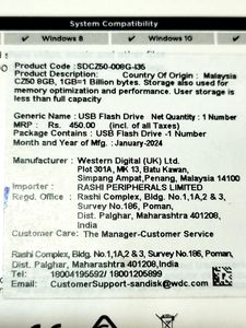 SanDisk USB Pendrive 8 GB