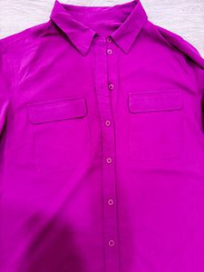 Button-Down Shirt (Magenta) Of Le Chateau