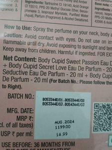 Body Cupid Perfume