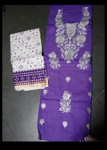 Cotton Embroidery Suit