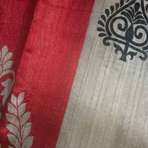 New❤️💙 Unused Saree With Blouse Material
