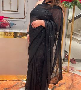 Elegant Black Saree