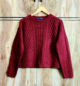 Maroon Sweater Size-42-44