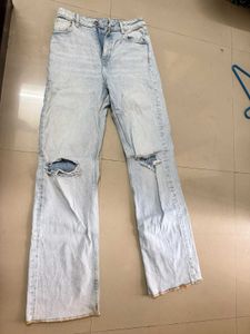 Ripped Light Wash Jeans