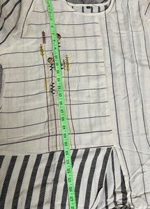 Brand New Striped Embroidered Tunic