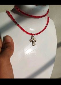 Red Cross Necklace