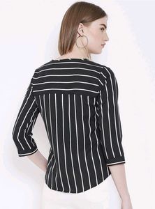 Striped 3/4 Sleeve Top