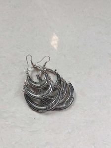 Tiered Crescent Earrings