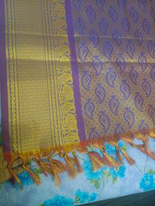 Elegant Blue Paisley Shawl