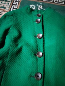 🌸Green Button-Down Coat