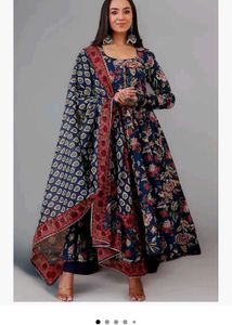 Floral Anarkali Suit Set