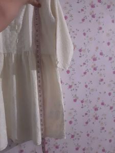 Elegant Creamy White Dress