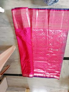 Kanjeevaram Saree With Blouse Attached New