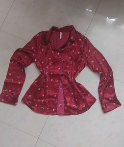 DARK RED NIGHTSUIT