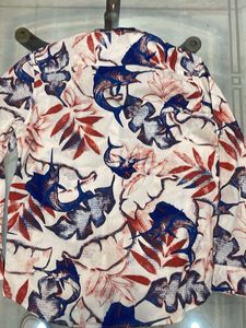Floral Print Button-Down Shirt