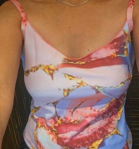 Abstract Print Cami Top