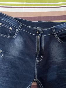 Distressed Denim Jeans