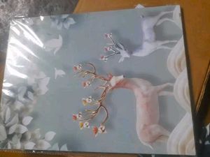 Set of 3 Flower Modern art self adeshive Home deco