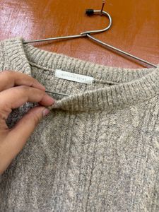 Korean Woollen Cropped Sweater